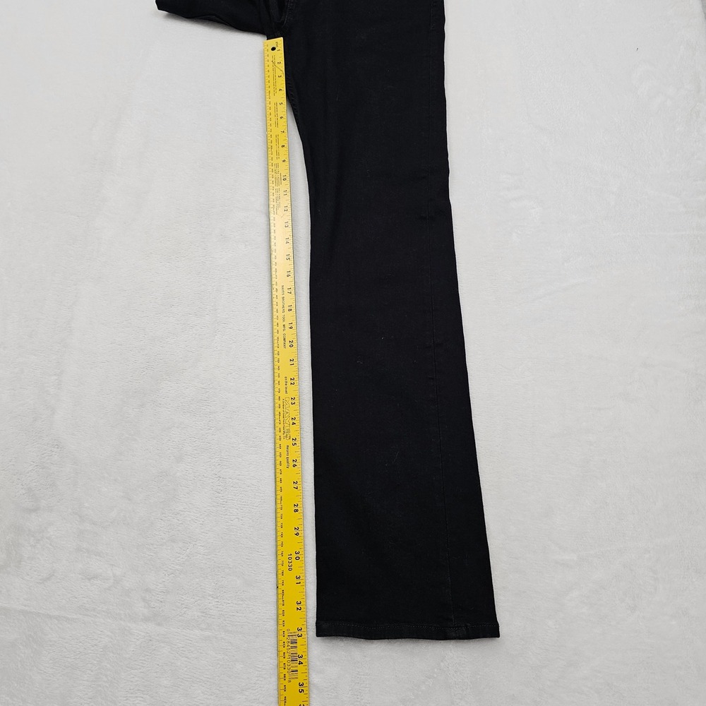 7 For All Mankind Standard Jeans Mens (31) 30x33 Black Straight Leg Stretch * - Picture 8 of 12